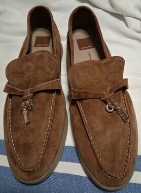 Dolce Vita Lonzo Women’s Charm Loafers Sz 10 US Brown Suede Fabulous Luxury